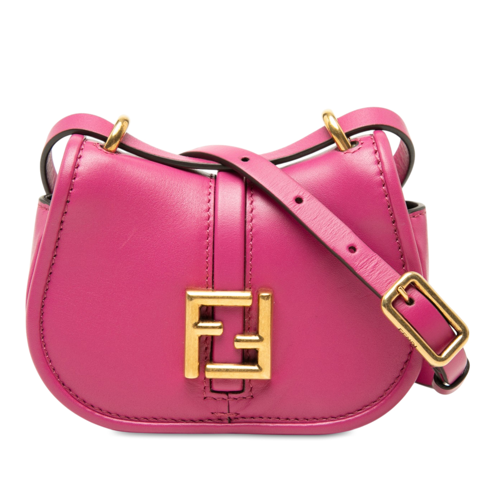 Pre-Loved Fendi Nano Leather FF C mon Crossbody